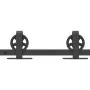 Kit de herrajes para puertas correderas acero negro 366 cm de , Artículos para puertas - Ref: Foro24-3295799, Precio: 99,47 €...