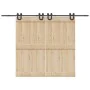 Kit de herrajes para puertas correderas acero negro 400 cm von , Türartikel - Ref: Foro24-3295790, Preis: 102,41 €, Rabatt: %