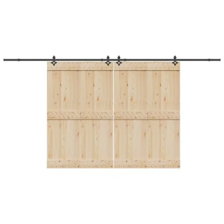 Kit de herrajes para puertas correderas acero negro 427 cm von , Türartikel - Ref: Foro24-3295792, Preis: 148,44 €, Rabatt: %
