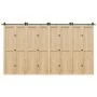 Kit de herrajes para puertas correderas acero negro 400 cm by , Door items - Ref: Foro24-3295802, Price: 171,01 €, Discount: %