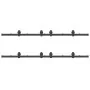 Kit de herrajes para puertas correderas acero negro 400 cm by , Door items - Ref: Foro24-3295802, Price: 171,01 €, Discount: %