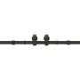 Kit de herrajes para puertas correderas acero negro 400 cm by , Door items - Ref: Foro24-3295802, Price: 171,01 €, Discount: %