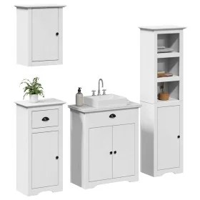 Juego de muebles de baño BODO 4 pzas madera maciza pino blanco von , Badezimmermöbel - Ref: Foro24-3307650, Preis: 359,01 €, ...
