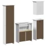 Juego de muebles de baño BODO 4 pzas madera maciza pino blanco de , Muebles de baño - Ref: Foro24-3307650, Precio: 359,01 €, ...