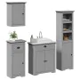Juego de muebles de baño BODO 4 pzas madera maciza pino gris de , Muebles de baño - Ref: Foro24-3307652, Precio: 352,00 €, De...