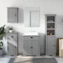 Juego de muebles de baño BODO 4 pzas madera maciza pino gris de , Muebles de baño - Ref: Foro24-3307652, Precio: 352,00 €, De...