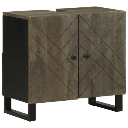 Mueble para lavabo de madera maciza de mango negro 62x33x58 cm von , Badezimmermöbel - Ref: Foro24-4017703, Preis: 91,79 €, R...