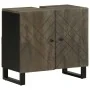 Mueble para lavabo de madera maciza de mango negro 62x33x58 cm von , Badezimmermöbel - Ref: Foro24-4017703, Preis: 91,79 €, R...
