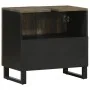 Mueble para lavabo de madera maciza de mango negro 62x33x58 cm von , Badezimmermöbel - Ref: Foro24-4017703, Preis: 91,79 €, R...