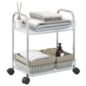 Carro de almacenamiento 2 niveles transparente 37x28x43,5 cm by , Cargo forklifts - Ref: Foro24-4012375, Price: 28,31 €, Disc...