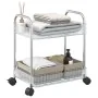 Carro de almacenamiento 2 niveles transparente 37x28x43,5 cm by , Cargo forklifts - Ref: Foro24-4012375, Price: 28,27 €, Disc...