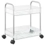 Carro de almacenamiento 2 niveles transparente 37x28x43,5 cm by , Cargo forklifts - Ref: Foro24-4012375, Price: 28,27 €, Disc...