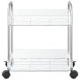Carro de almacenamiento 2 niveles transparente 37x28x43,5 cm by , Cargo forklifts - Ref: Foro24-4012375, Price: 28,27 €, Disc...