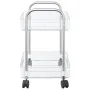 Carro de almacenamiento 2 niveles transparente 37x28x43,5 cm by , Cargo forklifts - Ref: Foro24-4012375, Price: 28,27 €, Disc...