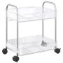 Carro de almacenamiento 2 niveles transparente 37x28x43,5 cm by , Cargo forklifts - Ref: Foro24-4012375, Price: 28,27 €, Disc...