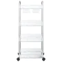 Carro de almacenamiento 4 niveles transparente 37x28x95 cm de , Carretillas de carga - Ref: Foro24-4012380, Precio: 37,61 €, ...