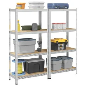Estantes de almacenamiento de 4 capas 2 uds by , Industrial shelving - Ref: Foro24-4016933, Price: 61,94 €, Discount: %