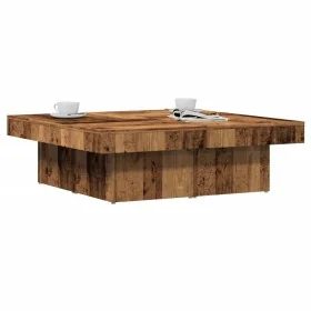 Mesa de centro madera de ingeniería envejecida 90x90x28 cm by , Coffee table - Ref: Foro24-856554, Price: 109,58 €, Discount: %