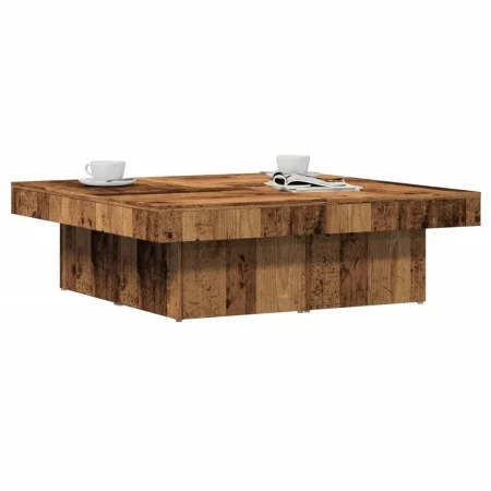Mesa de centro madera de ingeniería envejecida 90x90x28 cm de , Mesas de centro - Ref: Foro24-856554, Precio: 109,52 €, Descu...