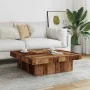 Mesa de centro madera de ingeniería envejecida 90x90x28 cm de , Mesas de centro - Ref: Foro24-856554, Precio: 109,52 €, Descu...
