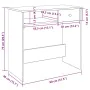 Escritorio de madera contrachapada blanco 80x40x75 cm von , Schreibtische - Ref: Foro24-860472, Preis: 71,52 €, Rabatt: %