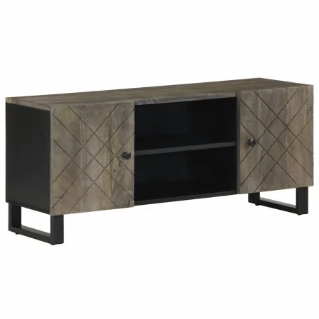 Mueble de TV madera maciza de mango negro 105x33x46 cm by , CD and DVD storage - Ref: Foro24-4017684, Price: 101,69 €, Discou...