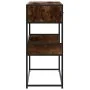 Mesa consola de madera de ingeniería roble ahumado 90x35x80 cm by , Side tables - Ref: Foro24-849176, Price: 71,29 €, Discoun...