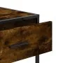 Mesa consola de madera de ingeniería roble ahumado 90x35x80 cm by , Side tables - Ref: Foro24-849176, Price: 71,29 €, Discoun...