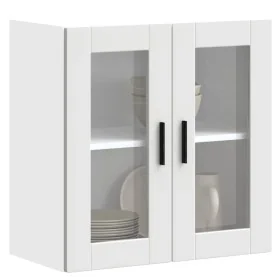 Armario de pared para cocina con puerta de cristal Porto blanco de , Armarios de cocina - Ref: Foro24-854147, Precio: 68,15 €...