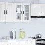 Armario de pared para cocina con puerta de cristal Porto blanco by , Kitchen cabinets - Ref: Foro24-854147, Price: 68,15 €, D...