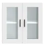 Armario de pared para cocina con puerta de cristal Porto blanco by , Kitchen cabinets - Ref: Foro24-854147, Price: 68,15 €, D...