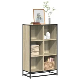 Armario de libros contrachapada color roble 65,5x33x107,5 cm by , Bookcases and shelves - Ref: Foro24-849160, Price: 96,40 €,...