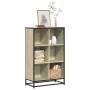 Armario de libros contrachapada color roble 65,5x33x107,5 cm de , Librerías y estanterías - Ref: Foro24-849160, Precio: 87,02...