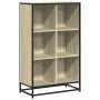 Armario de libros contrachapada color roble 65,5x33x107,5 cm de , Librerías y estanterías - Ref: Foro24-849160, Precio: 87,02...