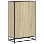 Armario de libros contrachapada color roble 65,5x33x107,5 cm de , Librerías y estanterías - Ref: Foro24-849160, Precio: 87,02...