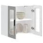 Armario de pared para cocina puerta cristal Porto gris hormigón by , Kitchen cabinets - Ref: Foro24-854151, Price: 70,66 €, D...