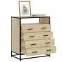Cajonera de madera contrachapada roble sonoma 70x41x83,5 cm de , Cajoneras - Ref: Foro24-849090, Precio: 124,62 €, Descuento: %