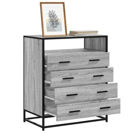 Cajonera de madera contrachapada gris sonoma 70x41x83,5 cm by , Drawers - Ref: Foro24-849092, Price: 127,53 €, Discount: %