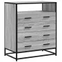 Cajonera de madera contrachapada gris sonoma 70x41x83,5 cm by , Drawers - Ref: Foro24-849092, Price: 127,53 €, Discount: %
