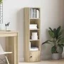 Estantería de madera de ingeniería roble sonoma 31x24x127 cm de , Librerías y estanterías - Ref: Foro24-860348, Precio: 53,00...