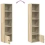 Estantería de madera de ingeniería roble sonoma 31x24x127 cm de , Librerías y estanterías - Ref: Foro24-860348, Precio: 53,00...