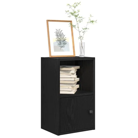 Estantería de madera de ingeniería roble negro 31x24x52 cm de , Librerías y estanterías - Ref: Foro24-860320, Precio: 36,24 €...