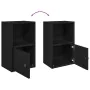 Estantería de madera de ingeniería roble negro 31x24x52 cm de , Librerías y estanterías - Ref: Foro24-860320, Precio: 36,24 €...