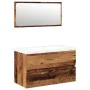 Conjunto de muebles de baño de madera antigua madera ingeniería by , Bathroom furniture - Ref: Foro24-3328929, Price: 229,32 ...