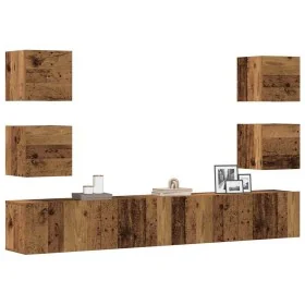 Muebles de TV de pared 6 uds madera vieja madera de ingeniería by , TV Furniture - Ref: Foro24-3328969, Price: 192,90 €, Disc...