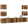 Muebles de TV de pared 6 uds madera vieja madera de ingeniería de , Muebles TV - Ref: Foro24-3328969, Precio: 192,58 €, Descu...