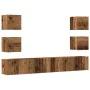 Muebles de TV de pared 6 uds madera vieja madera de ingeniería de , Muebles TV - Ref: Foro24-3328969, Precio: 192,58 €, Descu...