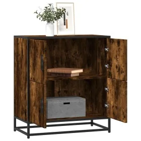 Aparador madera ingeniería roble ahumado 68x35x76 cm by , Sideboards - Ref: Foro24-848991, Price: 91,17 €, Discount: %
