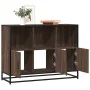 Aparador de madera de ingeniería marrón roble 100x35x76 cm by , Sideboards - Ref: Foro24-849033, Price: 111,70 €, Discount: %