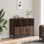 Aparador de madera de ingeniería marrón roble 100x35x76 cm by , Sideboards - Ref: Foro24-849033, Price: 111,70 €, Discount: %